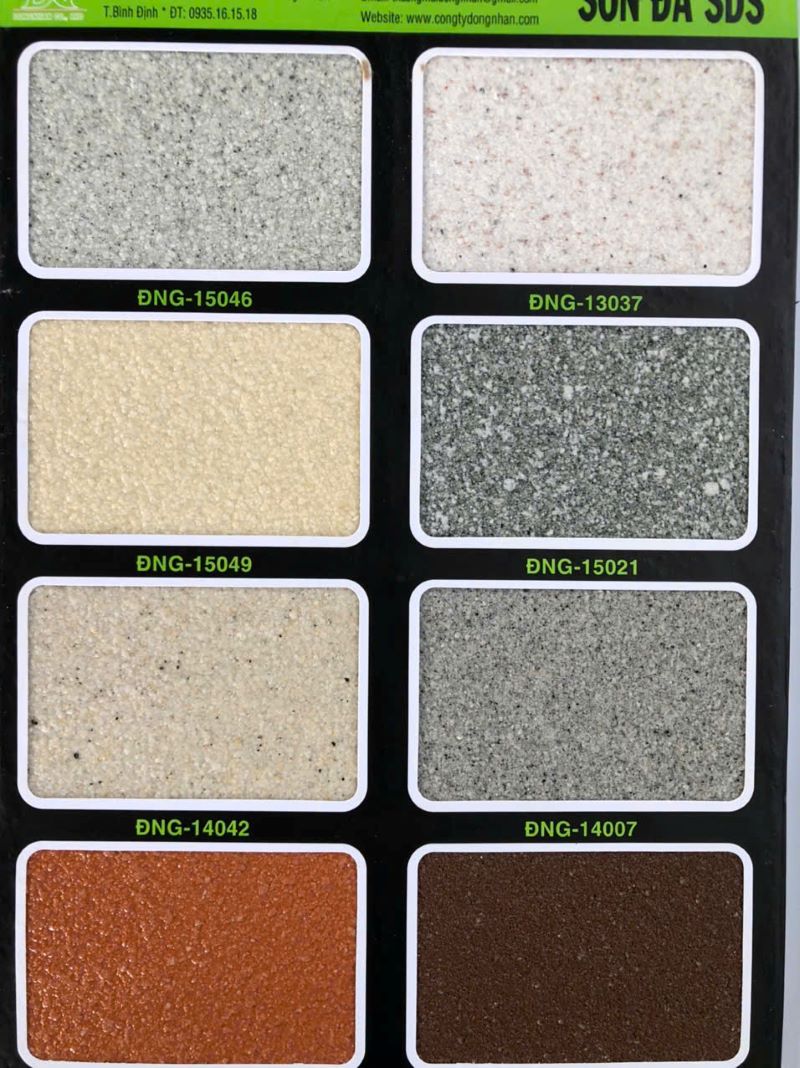 Bảng màu sơn đá