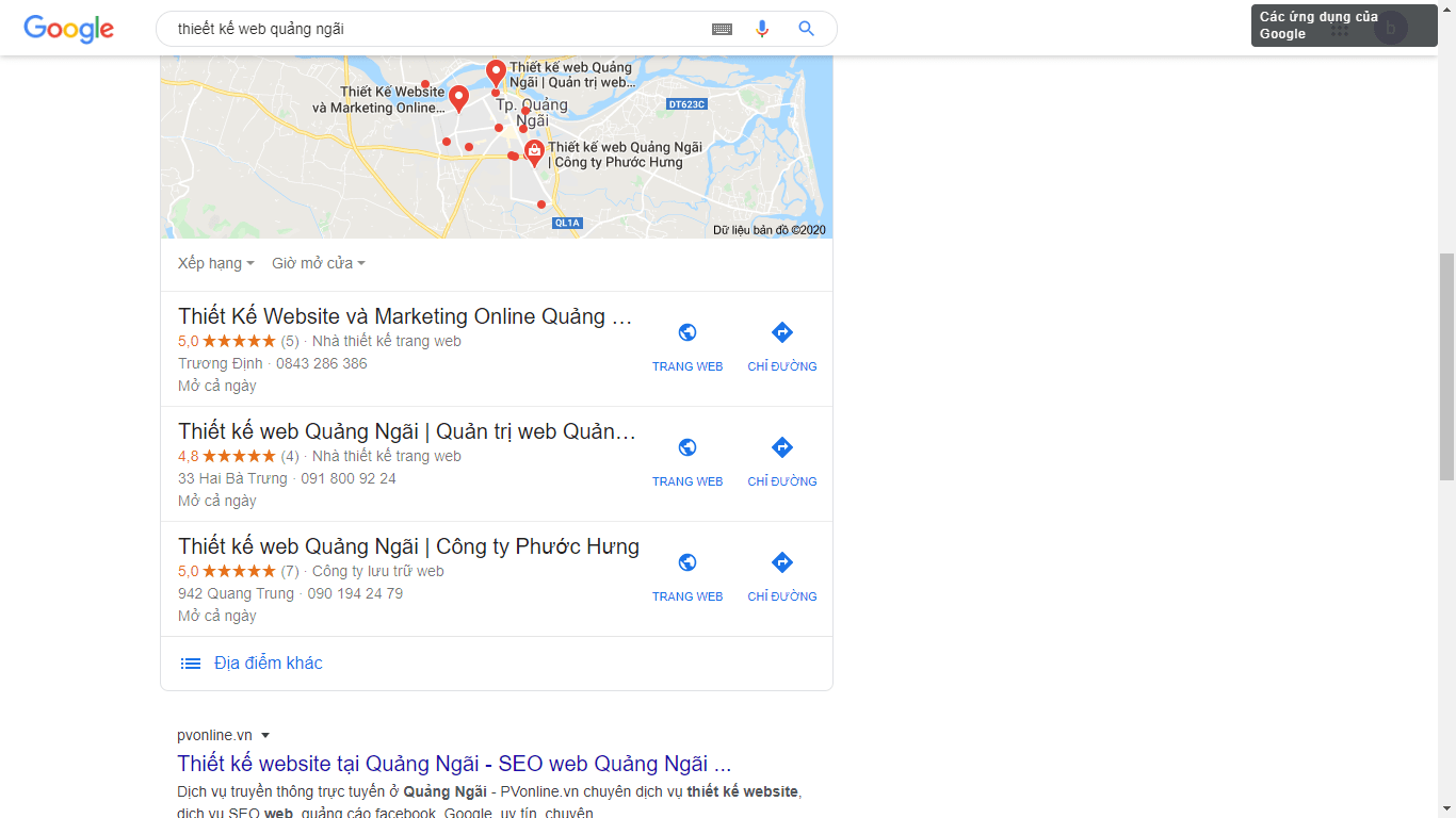 Xác minh google map