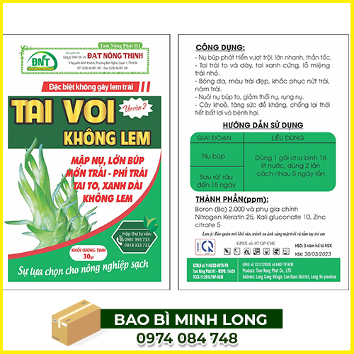 Bao bì thuốc bảo vệ thực vật