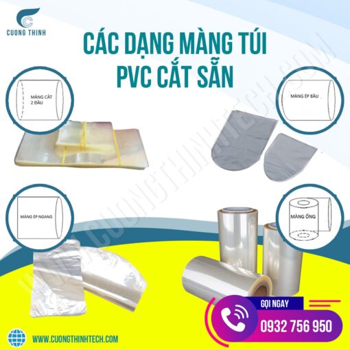Các dạng màng túi PVC cắt sẵn
