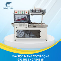 Máy bọc màng co POF tự động model GPL4535 + GPS4525