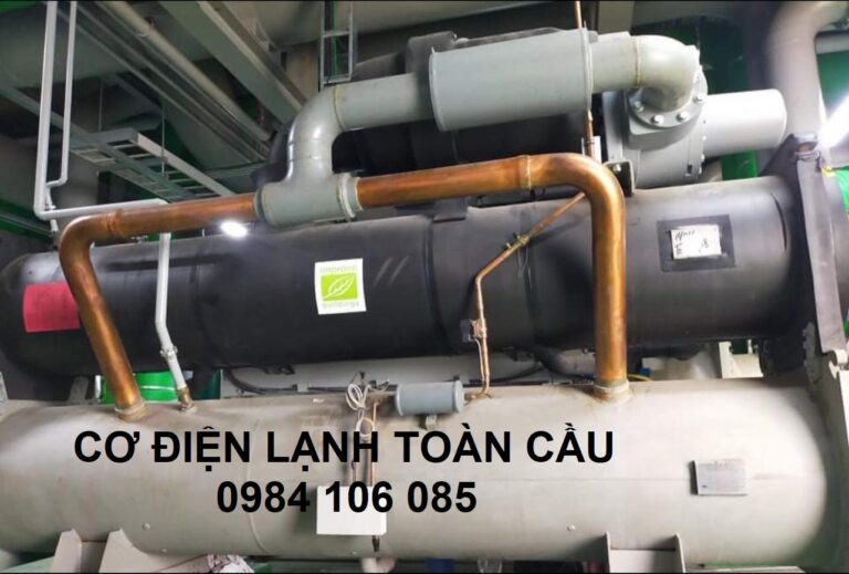 Thay dầu máy nén Chiller tại hiện trường
