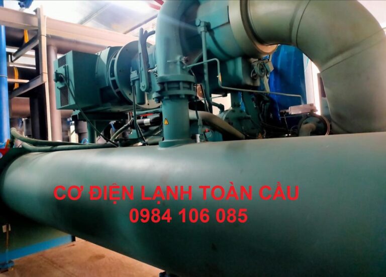 Thay dầu máy nén Chiller tại hiện trường