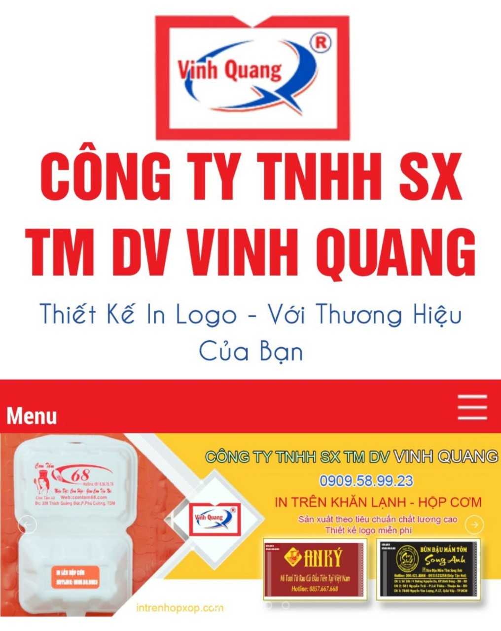Sản phẩm - Công Ty TNHH SX TM DV Vinh Quang