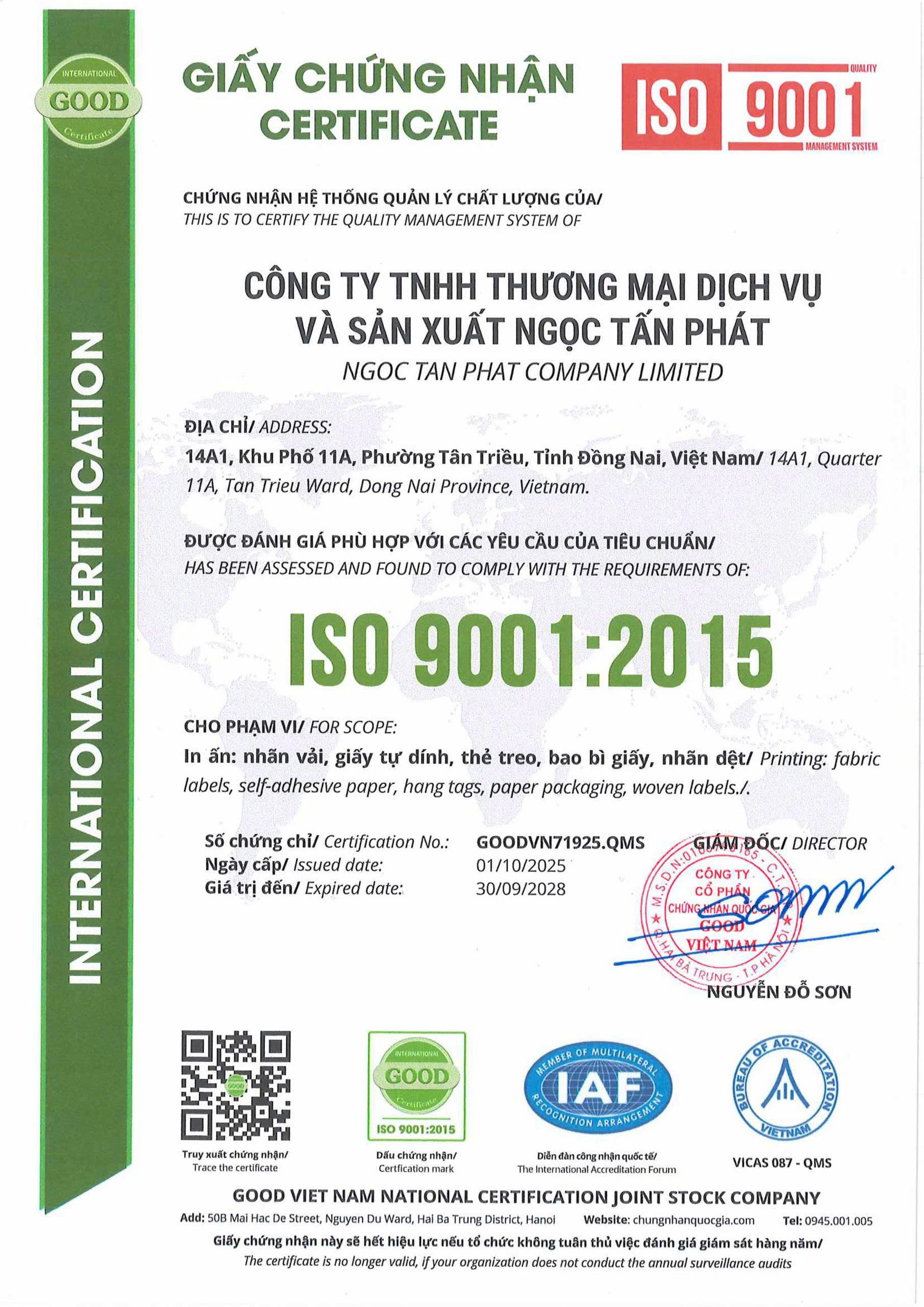 ISO 9001:2015