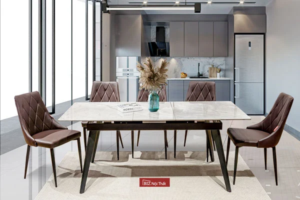 Bàn ăn thông minh kéo dài Ceramic 2298 - BIZ Nội Thất - Công Ty TNHH BIZ Nội Thất
