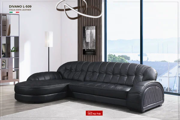 Bộ Sofa nhập khẩu chất liệu da bò ý Divano L509 - BIZ Nội Thất - Công Ty TNHH BIZ Nội Thất