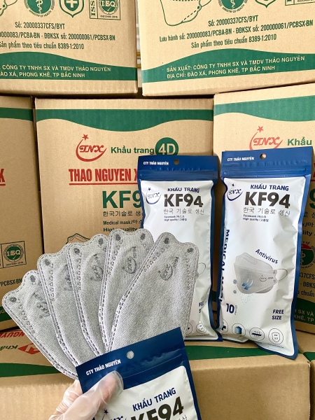 Khẩu trang y tế KF94 - Khẩu Trang Y Tế Thảo Nguyên Xanh - Công Ty TNHH Sản Xuất Và Thương Mại Dịch Vụ Thảo Nguyên