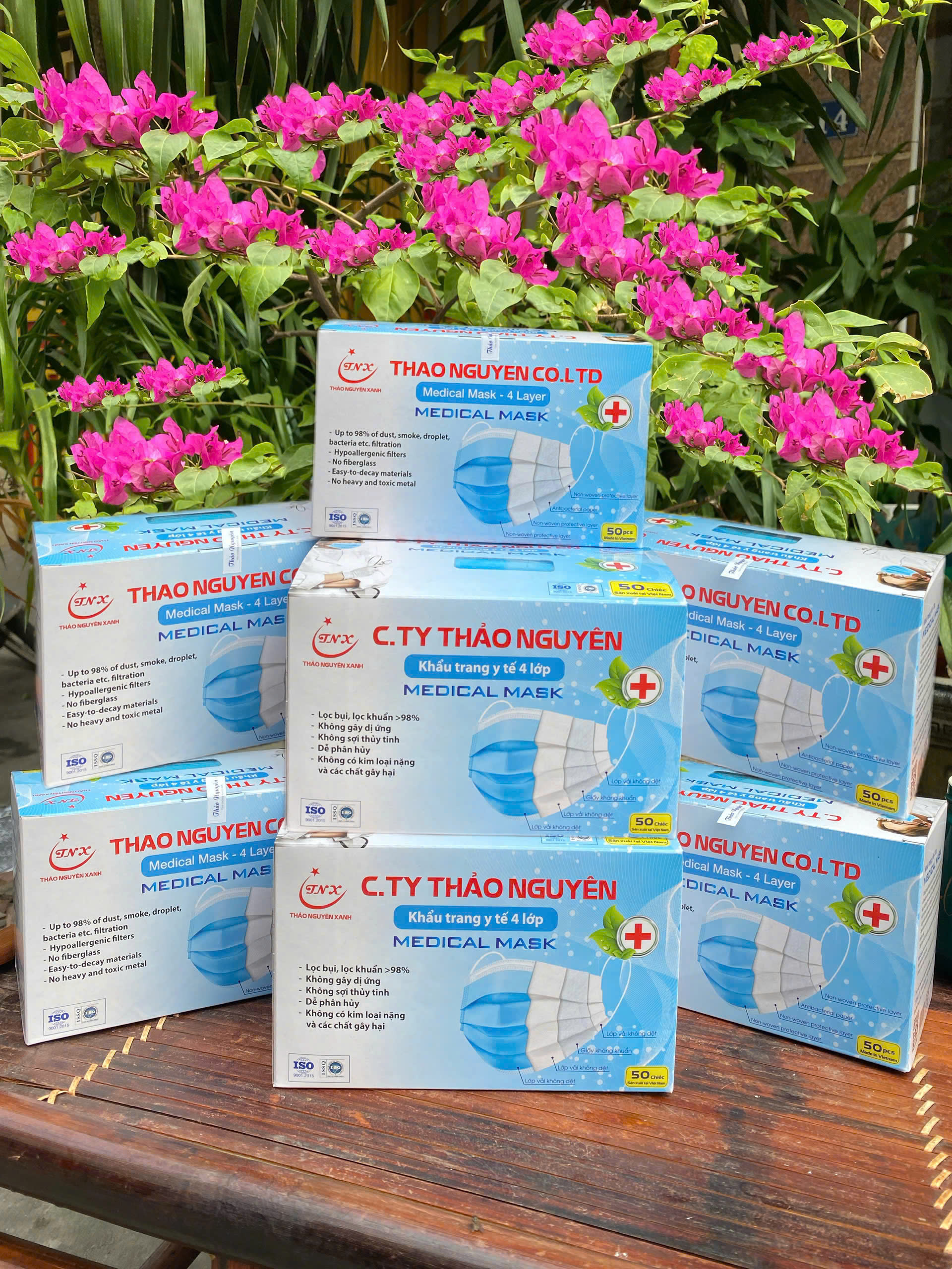 Khẩu trang y tế 4 lớp - Khẩu Trang Y Tế Thảo Nguyên Xanh - Công Ty TNHH Sản Xuất Và Thương Mại Dịch Vụ Thảo Nguyên