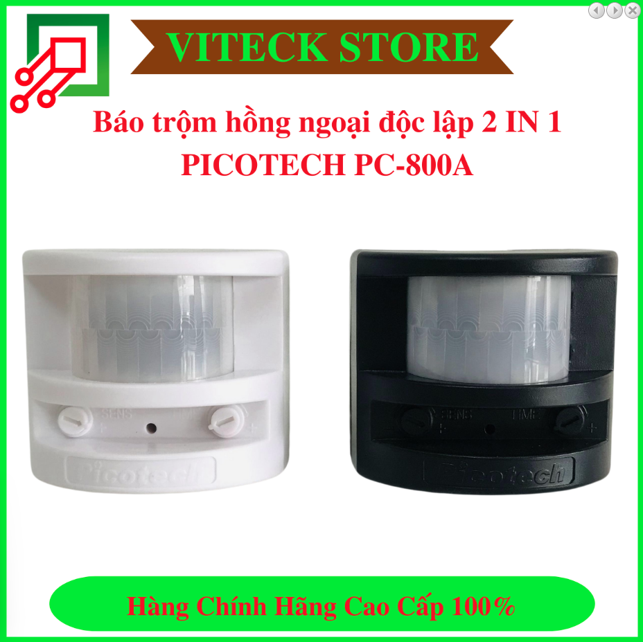 Báo trộm hồng ngoại độc lập 2 IN 1 PICOTECH PC-800A - 6 kiểu chuông - Thiết Bị An Ninh An Toàn VITECK - Công Ty TNHH Giải Pháp Công Nghệ VITECK