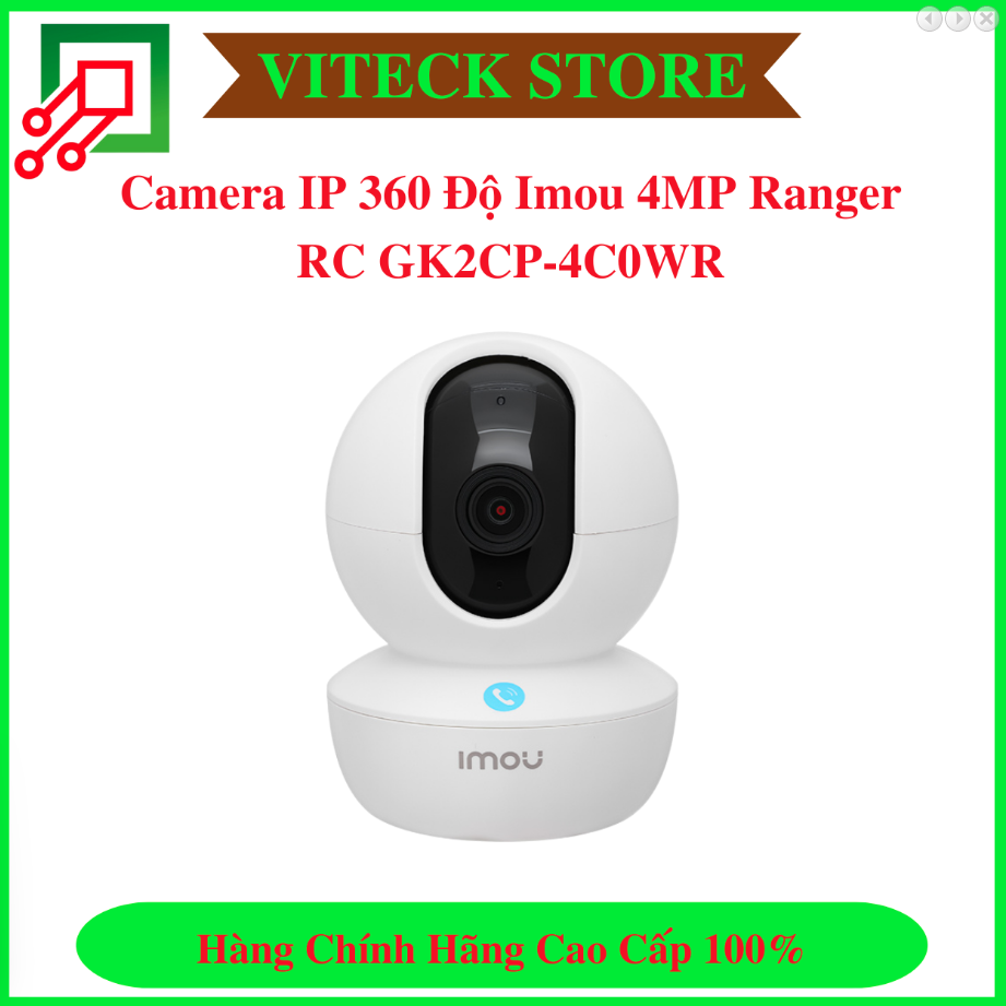 Camera IP 360 Độ Imou 4MP Ranger RC GK2CP-4C0WR - Thiết Bị An Ninh An Toàn VITECK - Công Ty TNHH Giải Pháp Công Nghệ VITECK
