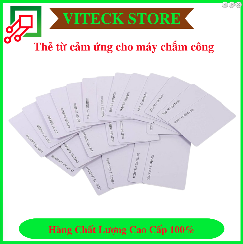 Thẻ từ cảm ứng tần số 125Khz dùng quẹt thẻ máy chấm công ra vào - Thiết Bị An Ninh An Toàn VITECK - Công Ty TNHH Giải Pháp Công Nghệ VITECK
