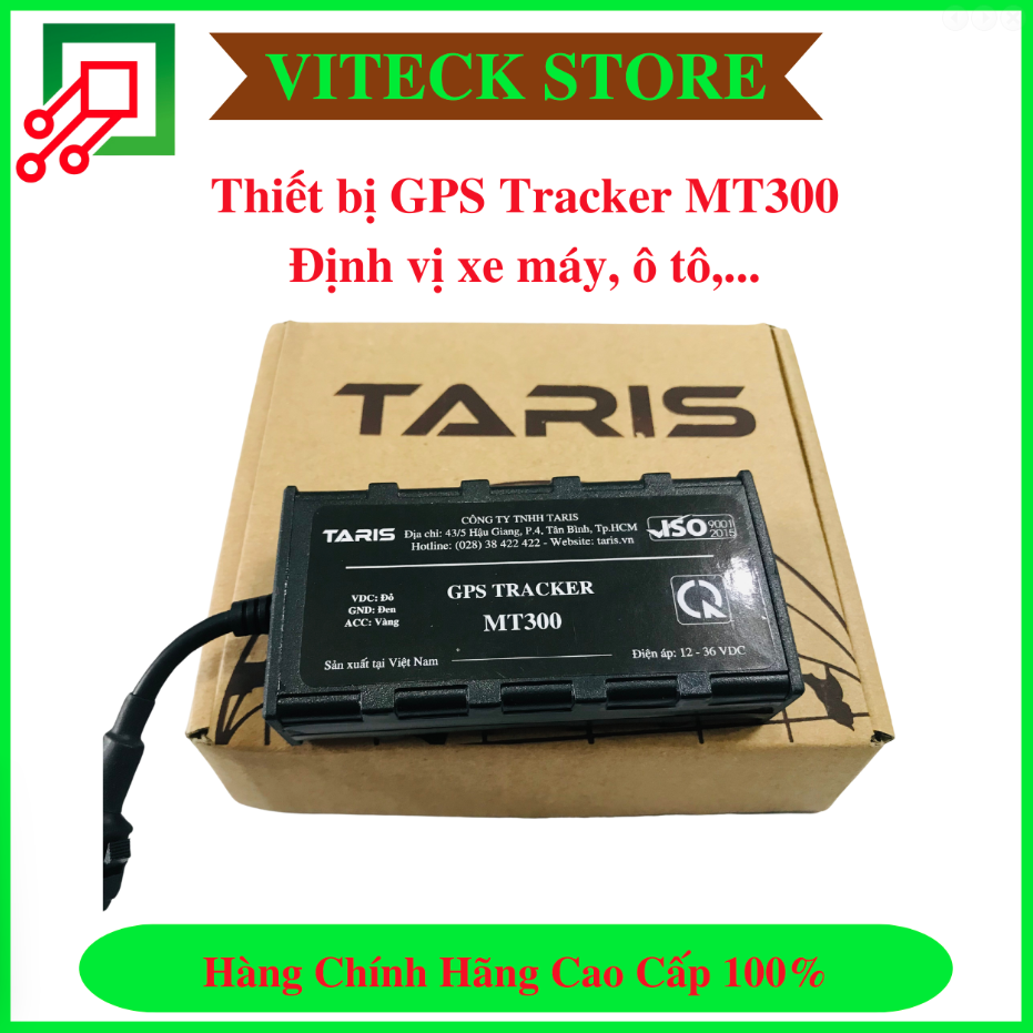 Thiết bị định vị GPS Taris Tracker MT300 dùng sim 4G - Thiết Bị An Ninh An Toàn VITECK - Công Ty TNHH Giải Pháp Công Nghệ VITECK