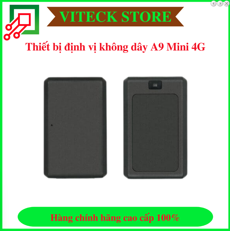 Thiết bị định vị không dây A9 Mini 4G - Pin 7 ngày liên tục - Thiết Bị An Ninh An Toàn VITECK - Công Ty TNHH Giải Pháp Công Nghệ VITECK