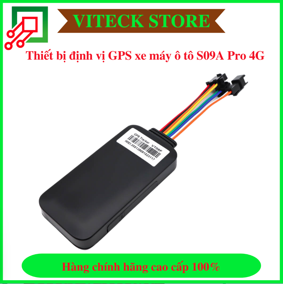 Thiết bị định vị xe S09A Pro - Sử dụng chip 4G - Nghe âm thanh xung quanh - Thiết Bị An Ninh An Toàn VITECK - Công Ty TNHH Giải Pháp Công Nghệ VITECK