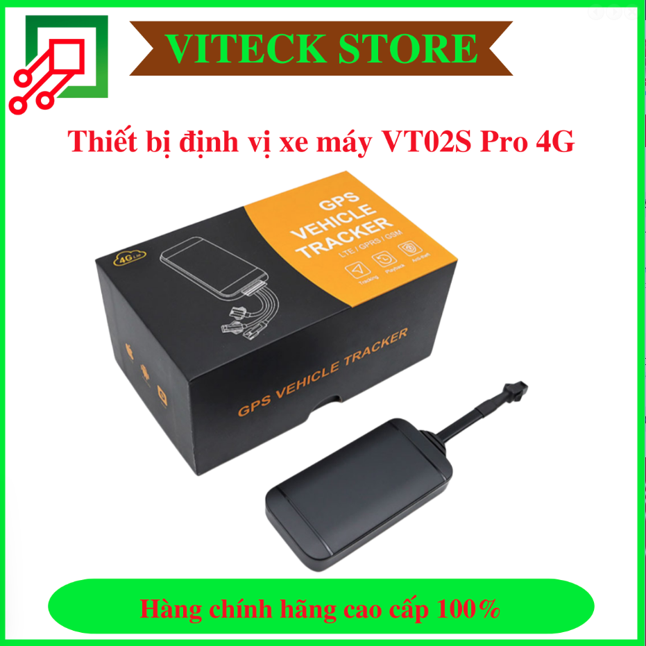 Thiết bị định vị xe máy VT02S Pro 4G - Thiết Bị An Ninh An Toàn VITECK - Công Ty TNHH Giải Pháp Công Nghệ VITECK