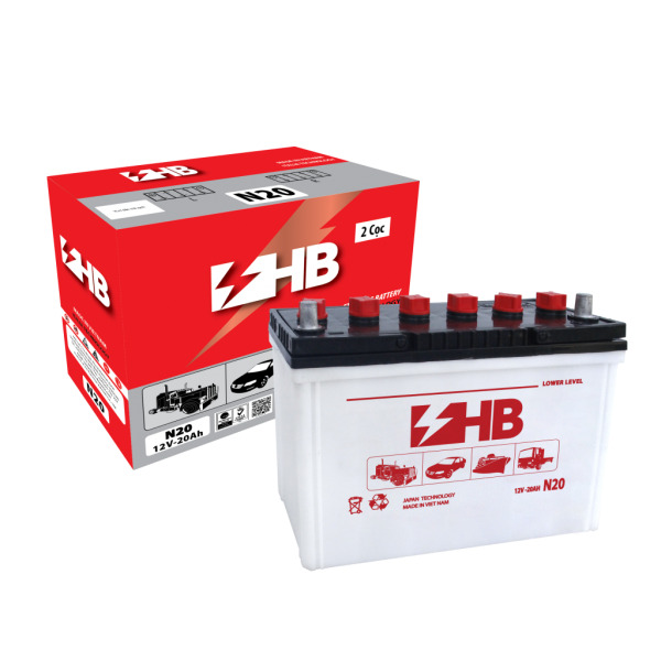 Ắc quy HB N20 - 2 cọc