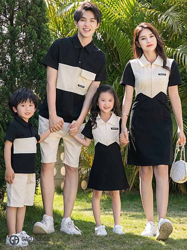 Áo đồng phục gia đình - Đồng Phục Gạo House - Công Ty TNHH Đầu Tư Thương Mại An Nhiên