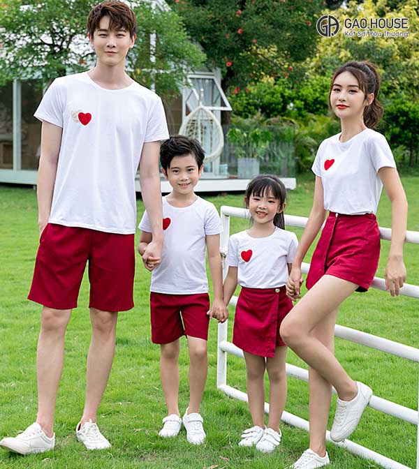 Áo đồng phục gia đình - Đồng Phục Gạo House - Công Ty TNHH Đầu Tư Thương Mại An Nhiên