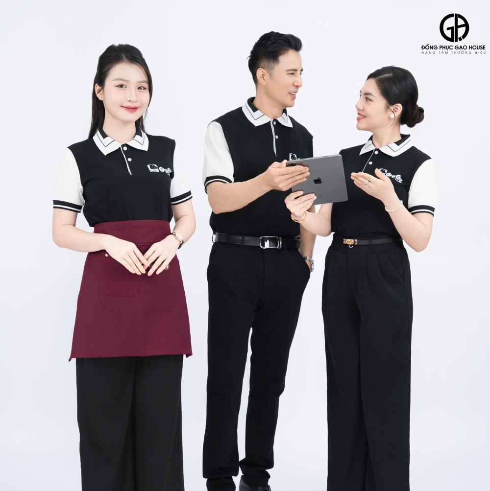 Áo đồng phục nhà hàng - Đồng Phục Gạo House - Công Ty TNHH Đầu Tư Thương Mại An Nhiên