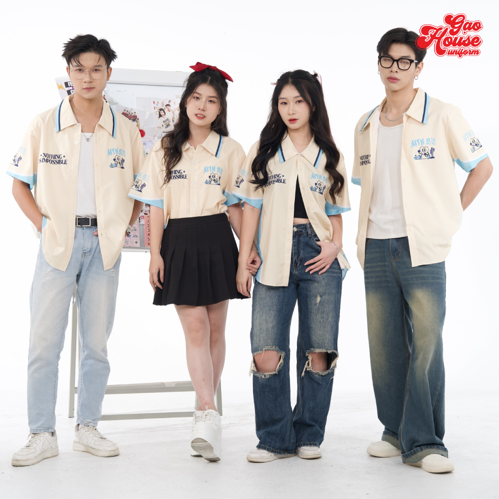 Áo lớp sơ mi - Đồng Phục Gạo House - Công Ty TNHH Đầu Tư Thương Mại An Nhiên