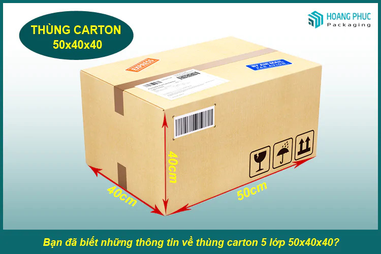 Thùng Carton 5 lớp 50x40x40