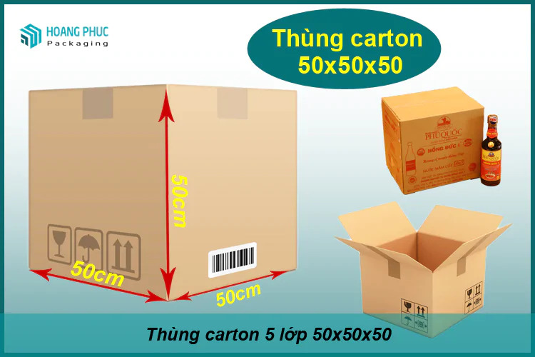 Thùng Carton 5 lớp 50x50x50
