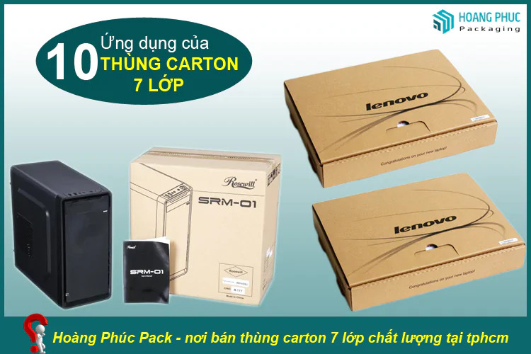Thùng Carton 7 lớp đựng máy vi tính