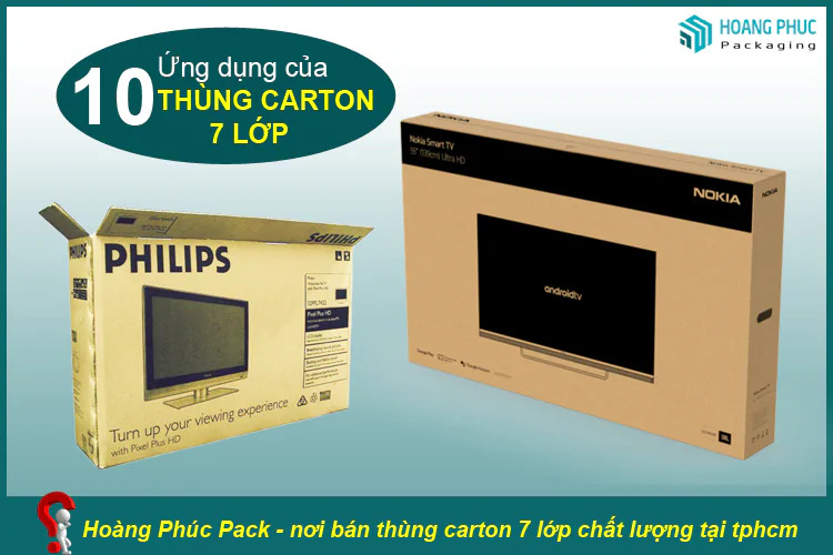 Thùng Carton 7 lớp đựng tivi