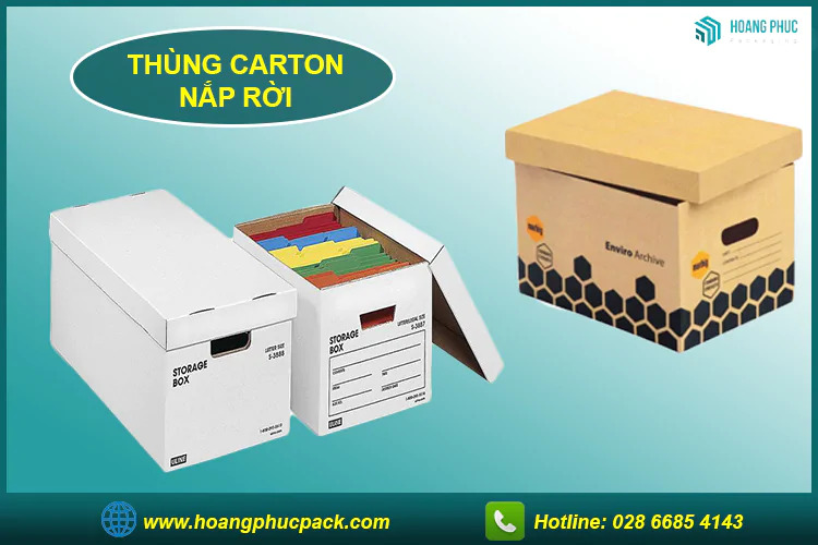 Thùng Carton nắp rời