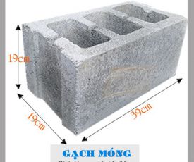 Gạch Block 19x19x39