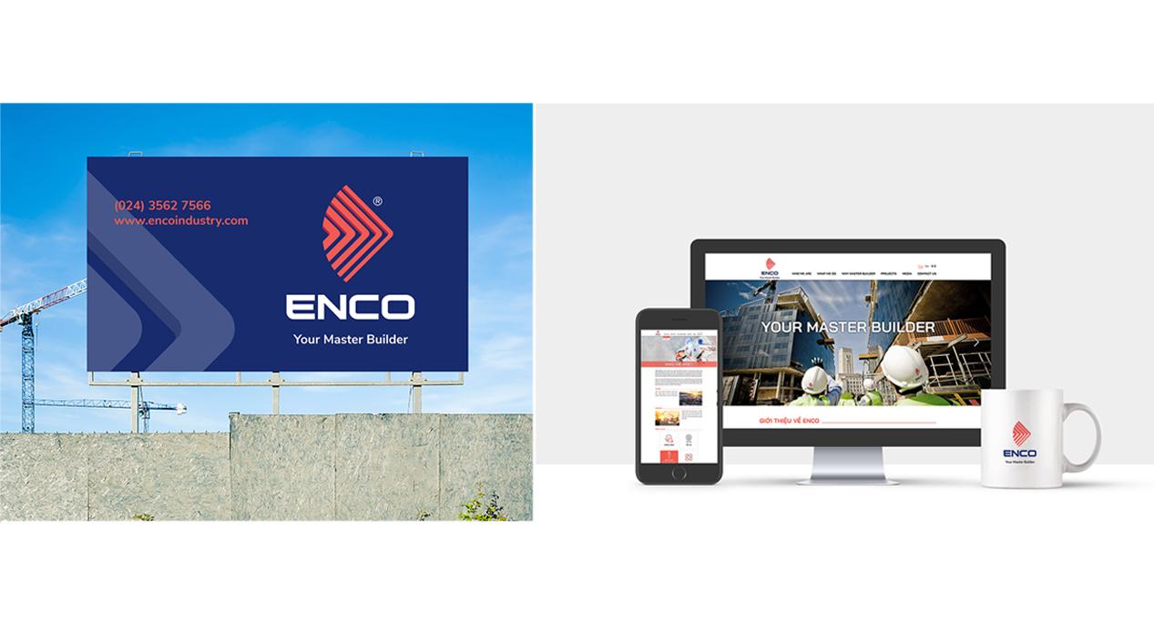 Thiết kế logo và website cho công ty Enco - Công Ty TNHH The Red