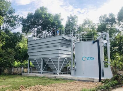 Lắp đặt cụm thiết bị xử lý nước công suất 2500m3 nhà máy Rào Đá - Xử Lý Nước Vtech - Công Ty Cổ Phần Công Nghệ Môi Trường Vtech Việt Nam