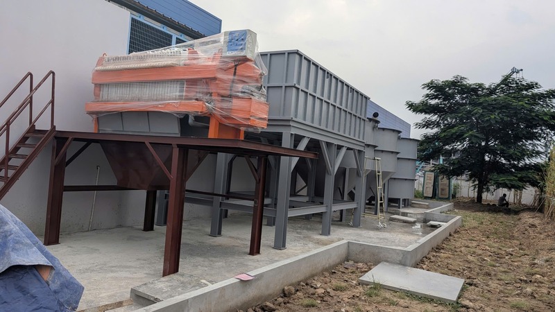 Dự án máy ép bùn tại Bắc Ninh - Máy ép Bùn Khung Bản Mars - Công Ty TNHH Công Nghệ MARS VNP
