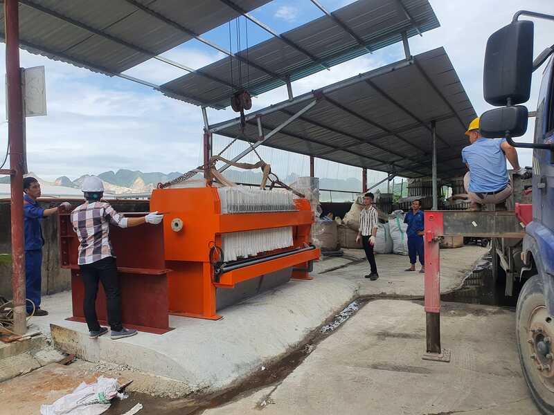 Dự án máy ép bùn tại Châu Sơn - Hà Nam - Máy ép Bùn Khung Bản Mars - Công Ty TNHH Công Nghệ MARS VNP