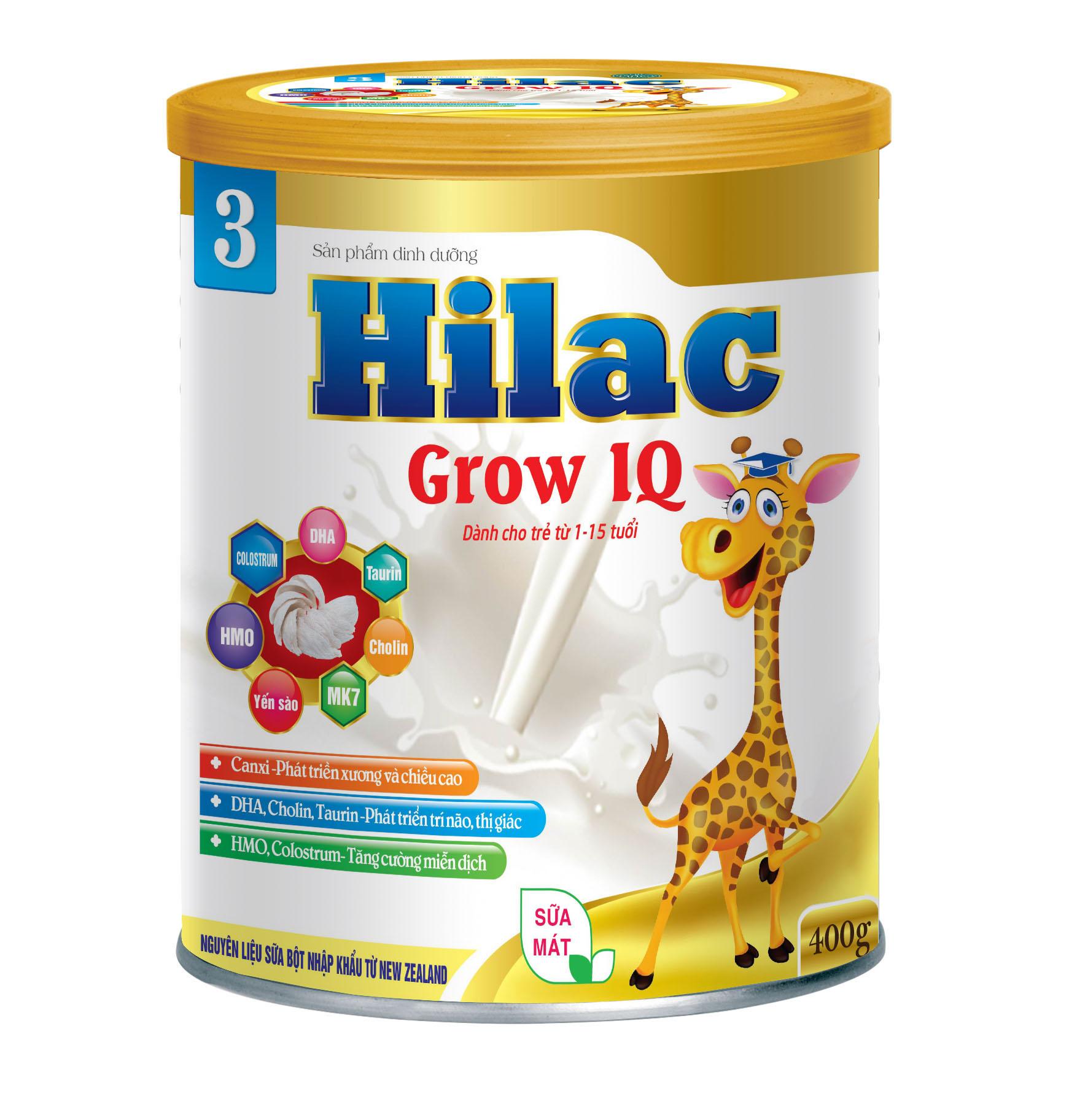 Hilac Grow IQ bé 1-15 tuổi - Sữa Bột Hilac - Công Ty TNHH Thương Mại & Dược Phẩm Quốc Tế Thành Phát