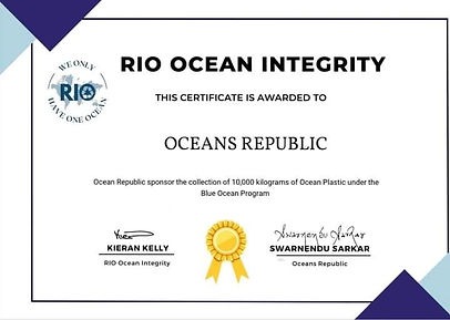 Chứng nhận Rio Ocean - Thủ Công Mỹ Nghệ Oceans Republic - Công Ty TNHH Oceans Republic