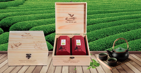 Hộp quà gỗ trà Ô Long