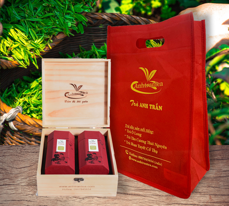 Hộp quà tặng gỗ Trà Đinh
