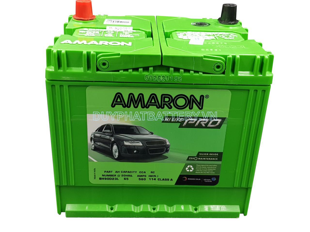 Bình ắc quy Amaron BH90D23L 12V 65AH CCA 560A - ắc Quy Duy Phát - Công Ty TNHH ắc Quy Duy Phát