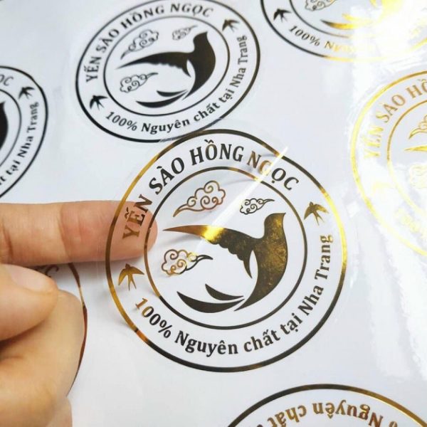 In tem nhãn decal trong suốt