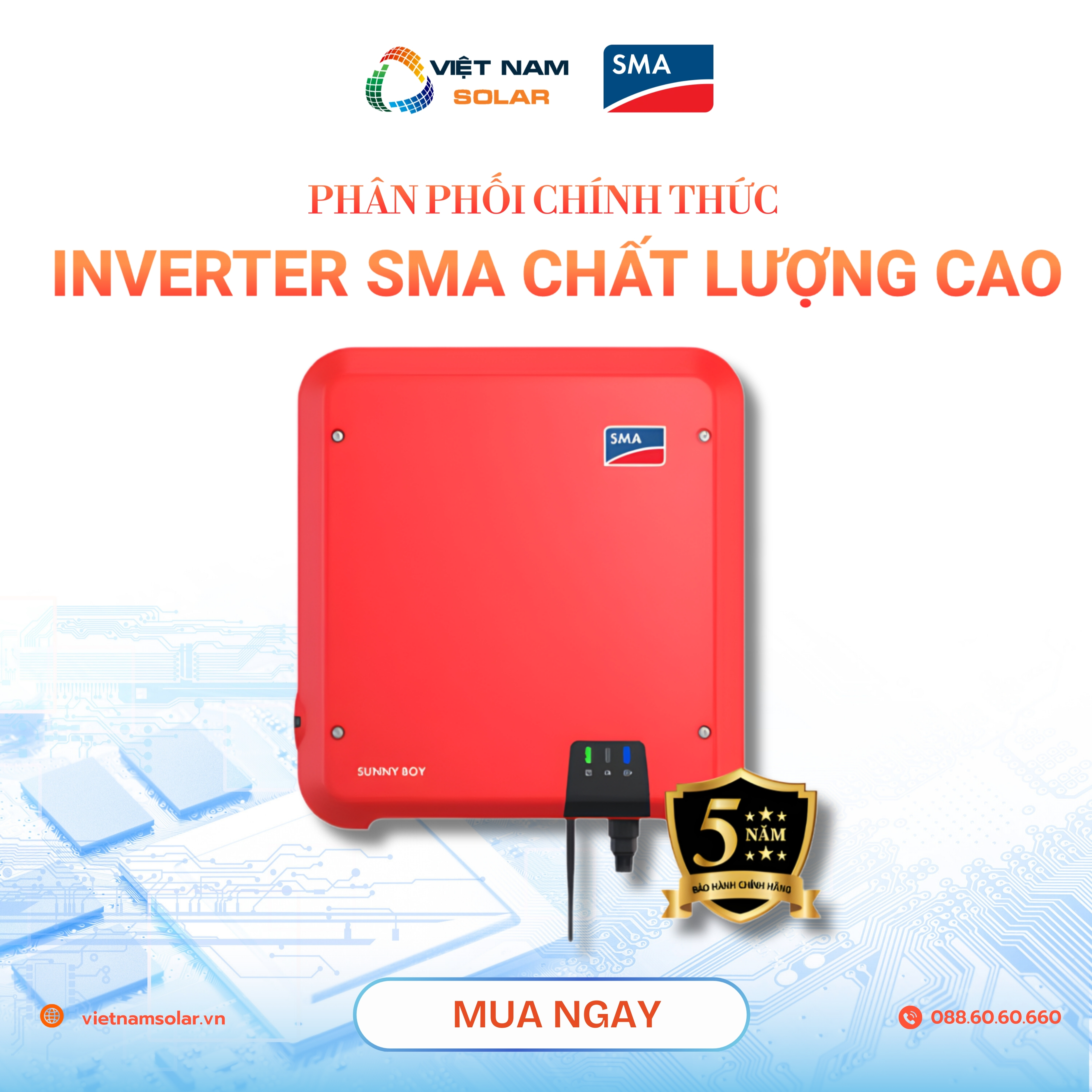 Bộ inverter SMA - Điện Năng Lượng Mặt Trời Việt Nam Solar - Công Ty TNHH Việt Nam Solar