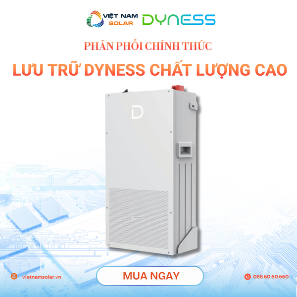 Pin lưu trữ Dyness - Điện Năng Lượng Mặt Trời Việt Nam Solar - Công Ty TNHH Việt Nam Solar