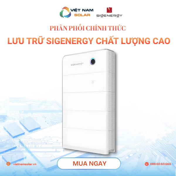 Pin lưu trữ Sigenergy - Điện Năng Lượng Mặt Trời Việt Nam Solar - Công Ty TNHH Việt Nam Solar