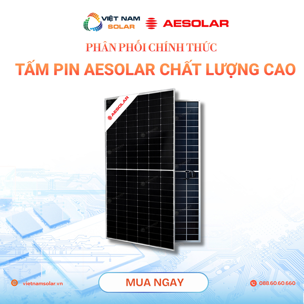 Tấm pin AE Solar - Điện Năng Lượng Mặt Trời Việt Nam Solar - Công Ty TNHH Việt Nam Solar