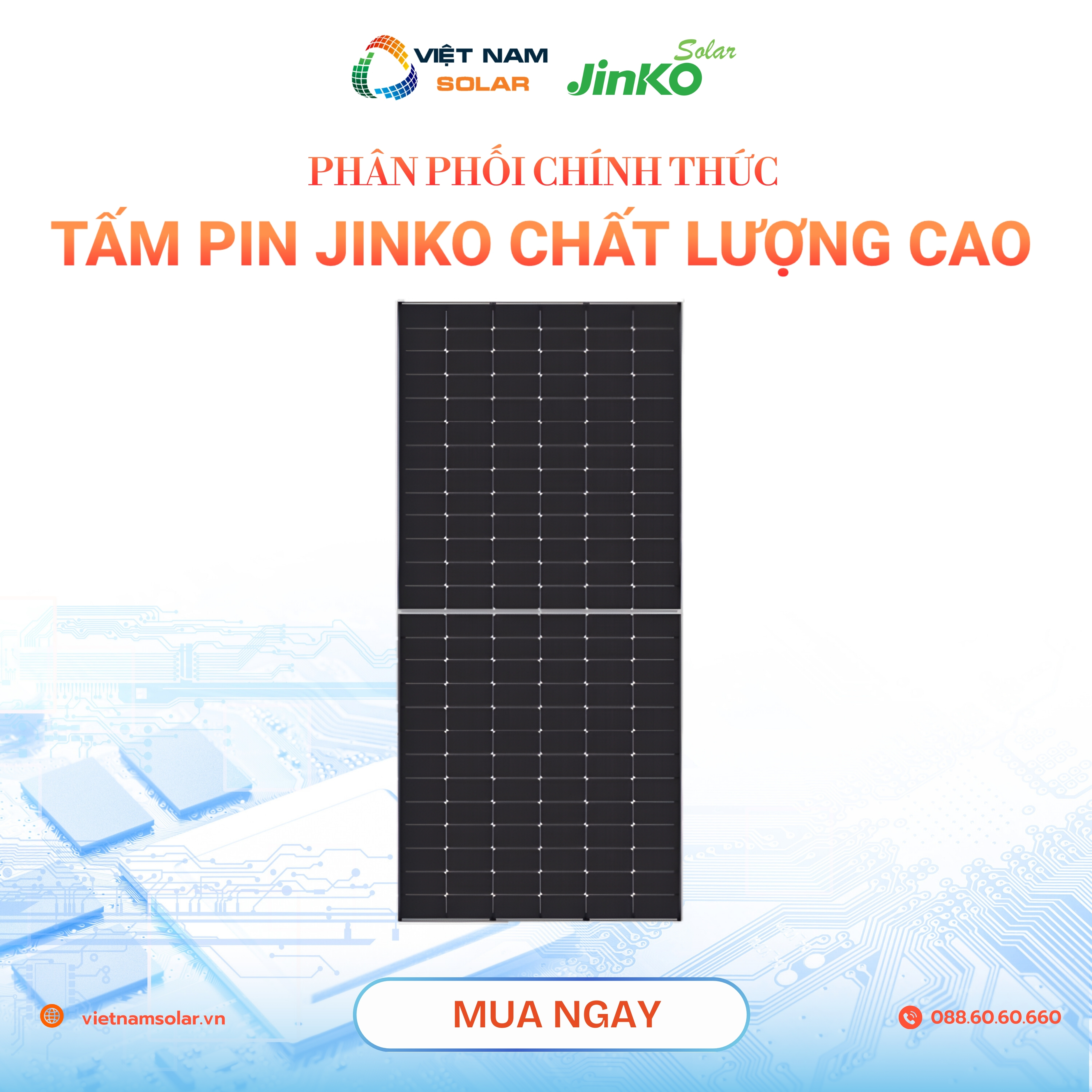 Tấm pin Jinko - Điện Năng Lượng Mặt Trời Việt Nam Solar - Công Ty TNHH Việt Nam Solar