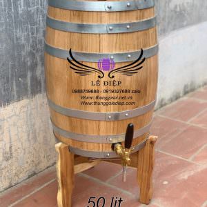 Thùng rượu gỗ sồi dáng đứng - Cơ Sở Sản Xuất Thùng Gỗ Lê Điệp