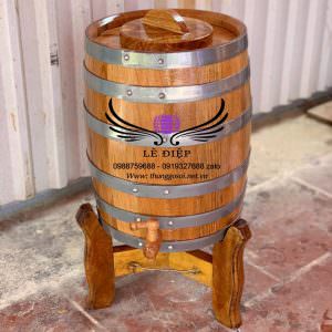 Thùng rượu gỗ sồi vòi gỗ - Cơ Sở Sản Xuất Thùng Gỗ Lê Điệp