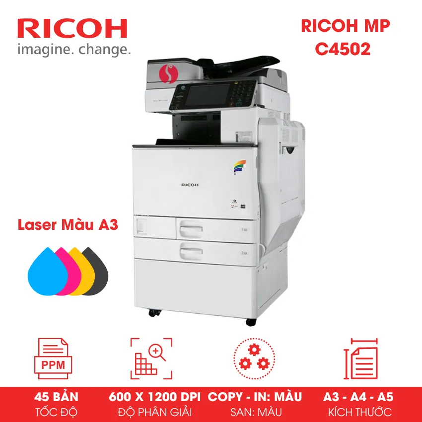 Máy Photocopy màu Ricoh MP C4502