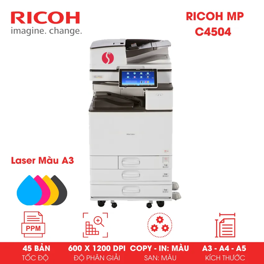 Máy Photocopy màu Ricoh MP C4504